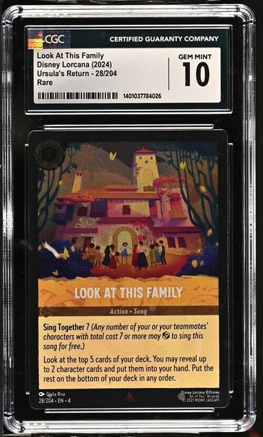 Disney Lorcana Look At This Family 28/204 Ursula's Return English R GM 10 (2024)