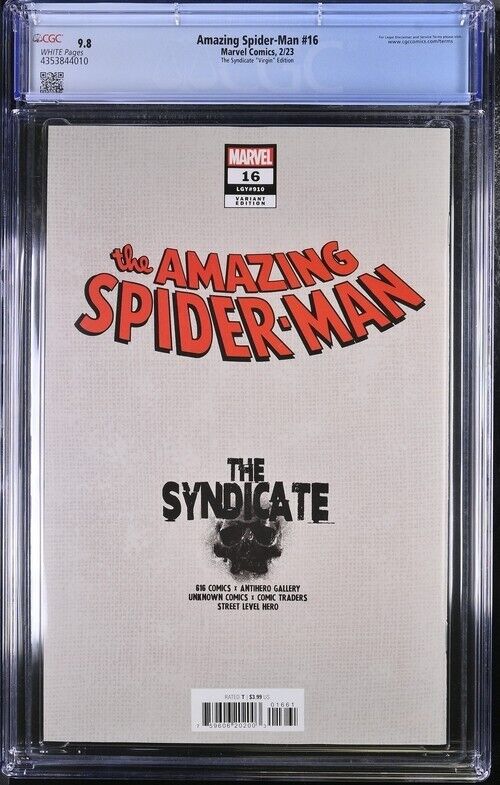 Amazing Spider-Man #16 Virgin Variant Villalobos CGC 9.8