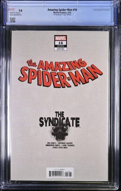 Amazing Spider-Man #16 Virgin Variant Villalobos CGC 9.8