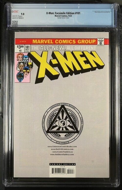 X-Men: Facsimile Edition #101 Szerdy Variant Cover CGC 9.8 (2023)