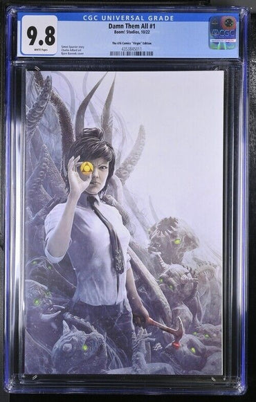 Damn them All #1  Exclusive Virgin Variant Barends CGC 9.8 (2022)