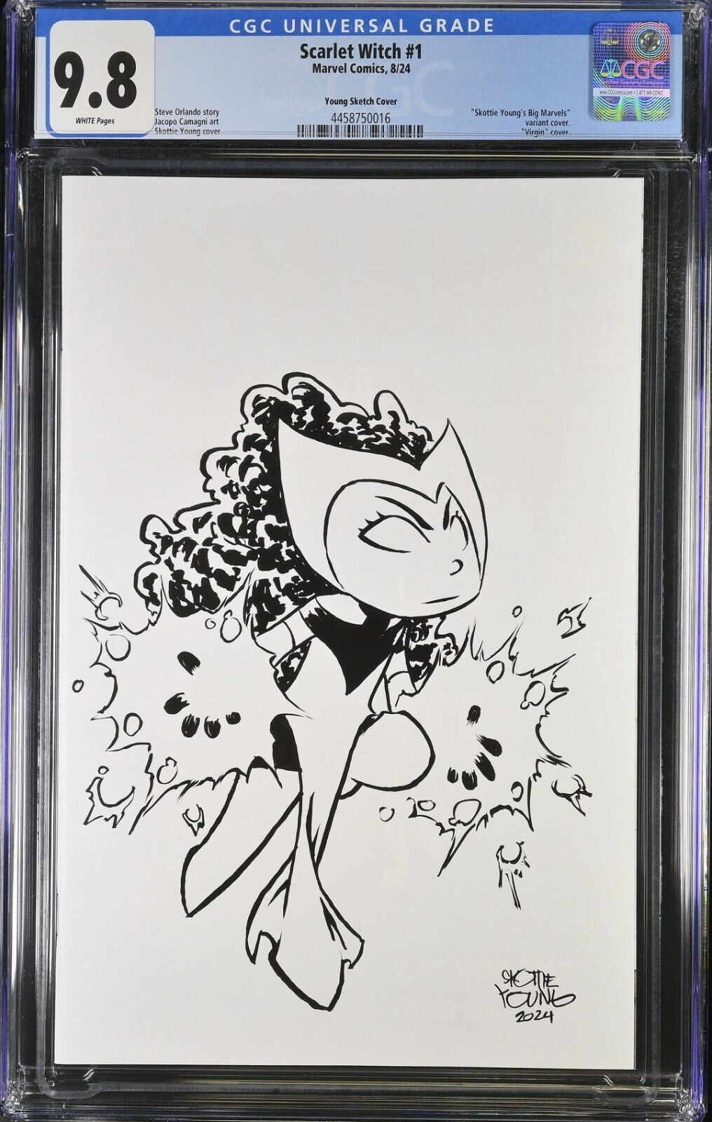 Scarlet Witch #1 Young Sketch Cover CGC 9.8 (2024)