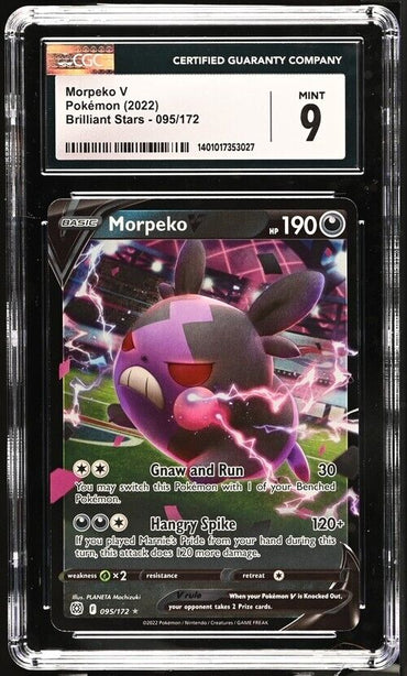 Pokemon Morpeko V 095/172 Brilliant Stars English 9 (2022)