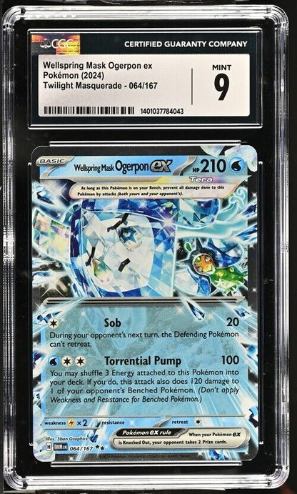 Pokemon Wellspring Mask Ogerpon ex 064/167 TWM EN English 9 (2024)