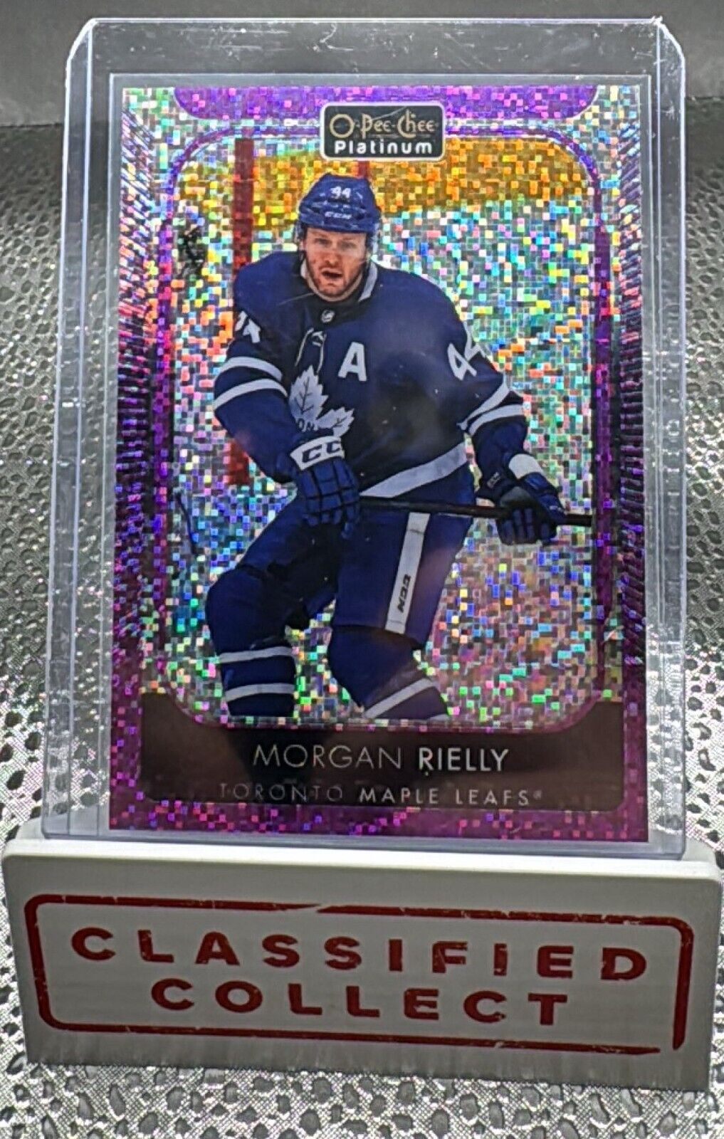 2021-22 O-Pee-Chee Platinum Hockey Morgan Rielly Violet Pixels /299