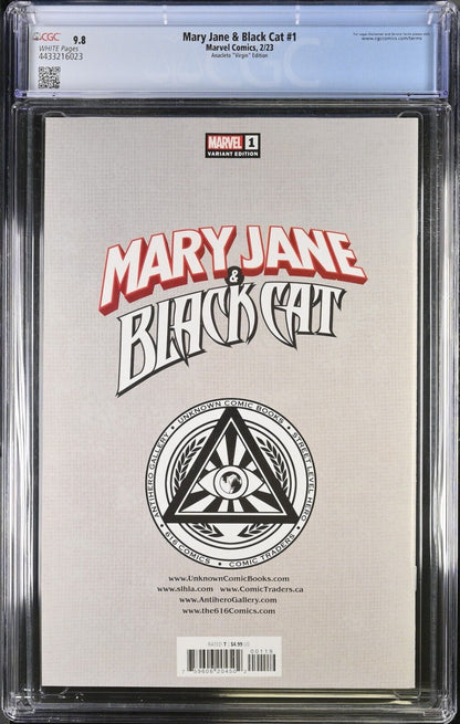 Mary Jane & Black Cat #1 Anacleto ""Virgin"" Edition CGC 9.8 (2023)