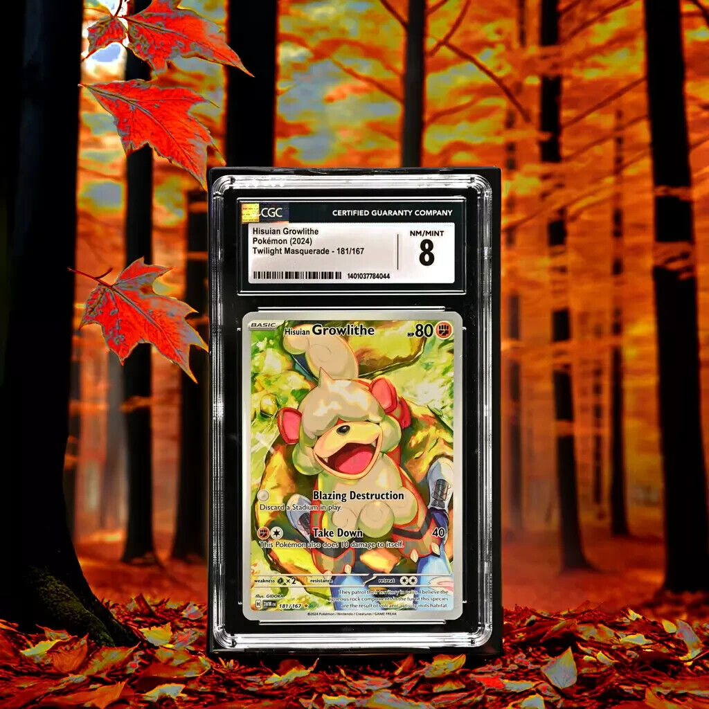 Pokemon Hisuian Growlithe 181/167 Twilight Masquerade - TWM EN English 8 (2024)