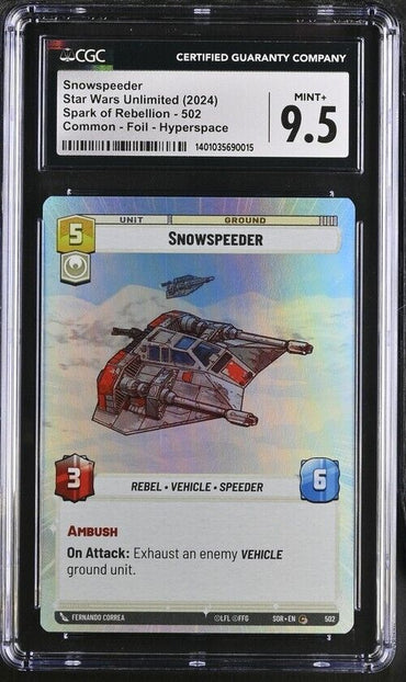 Star Wars Snowspeeder 502 Spark of Rebellion English C Foil Mint+ 9.5 (2024)