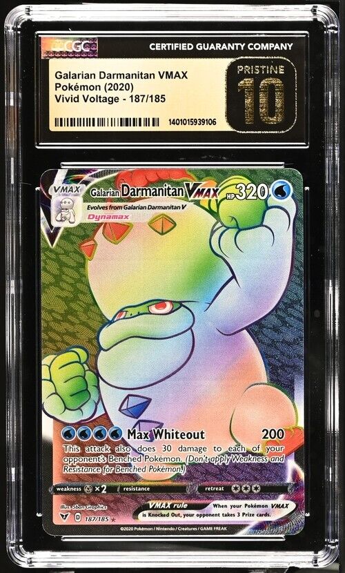 Pokemon Galarian Darmanitan 187/185 Vivid Voltage English Pristine 10 (2020)