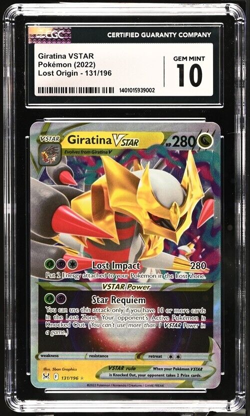 Pokemon Giratina VSTAR 131/196 Lost Origin English Gem Mint 10 (2022)