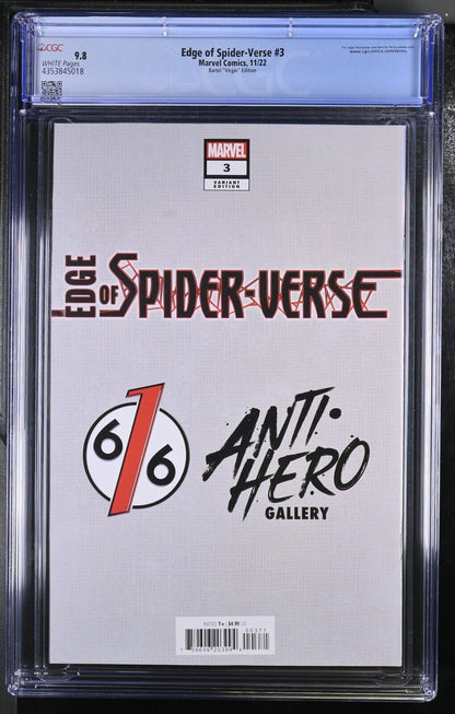 Edge of Spider-Verse #3 | CGC 9.8 | Virgin Variant | Bartel (2022)