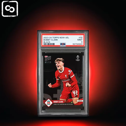 2023 TOPPS NOW UEFA EUROPA LEAGUE 32 BOBBY CLARK BLACK PSA 9  /10 