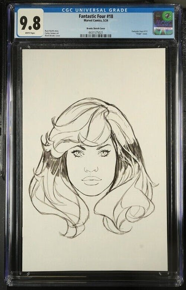 Fantastic Four #18 Brooks Sketch Cover CGC 9.8 (2024)