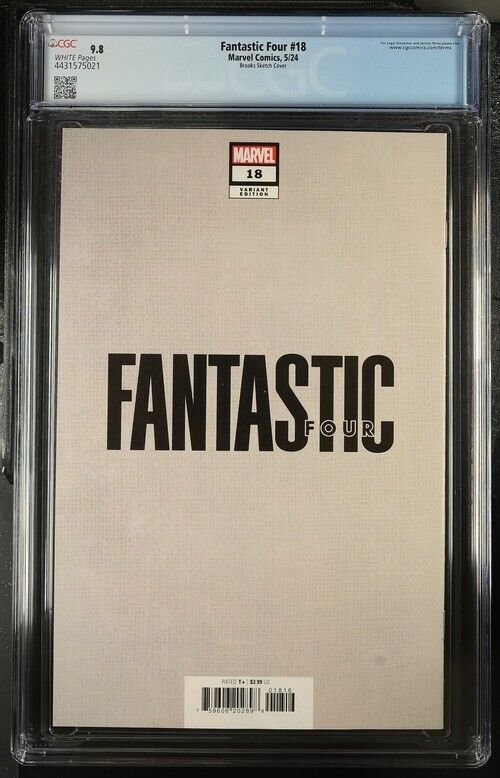 Fantastic Four #18 Brooks Sketch Cover CGC 9.8 (2024)