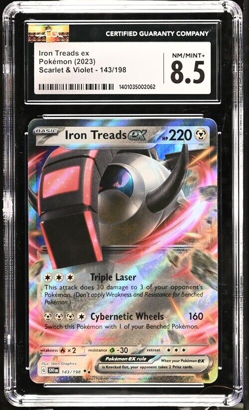 Pokemon Iron Treads ex 143/198 Scarlet & Violet - SV1EN English 8.5 (2023)