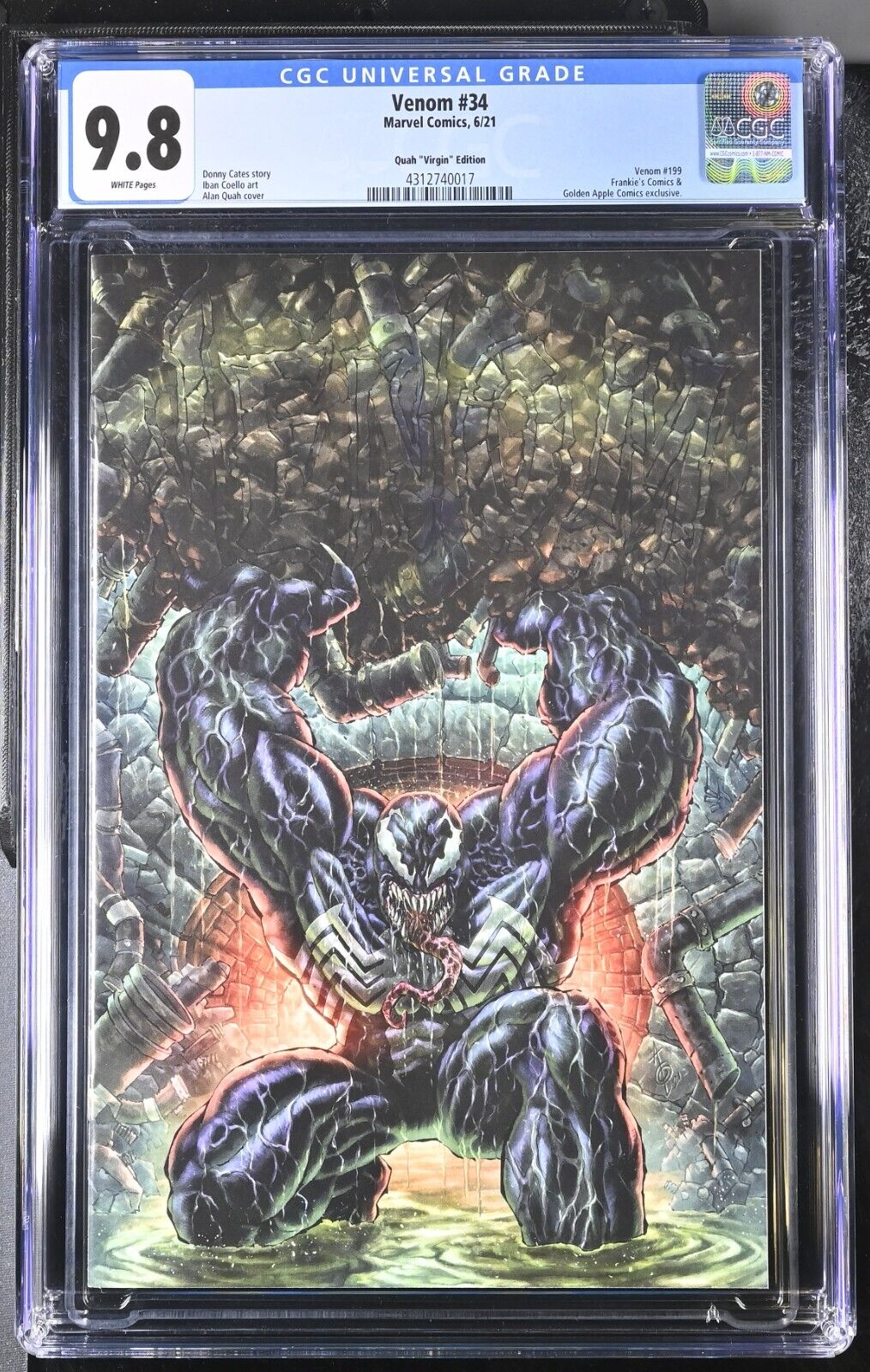 Venom #34 - CGC 9.8 NM/M - Quah Frankie's Virgin Variant (2021)