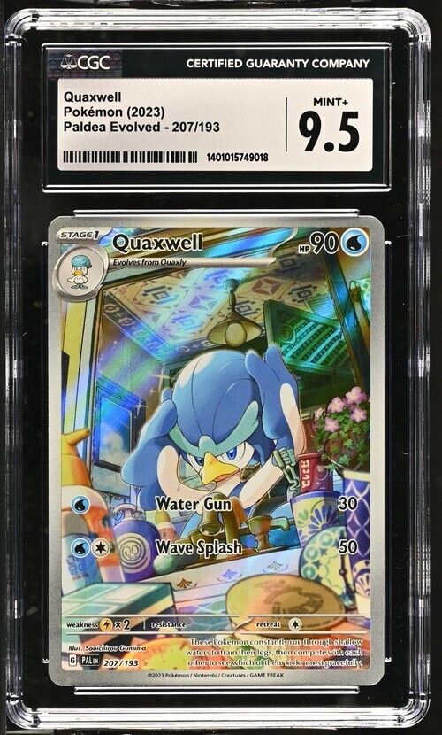 Pokemon Quaxwell 207/193 Paldea Evolved - PAL EN English Mint+ 9.5 (2023)