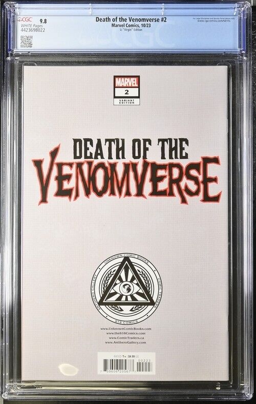 Death of the Venomverse #2 Li "Virgin" Edition CGC 9.8 (2023)