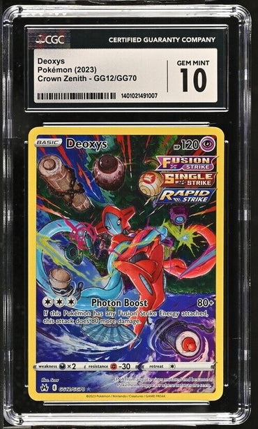 Pokemon Deoxys GG12/GG70 Crown Zenith English Gem Mint 10 (2023)