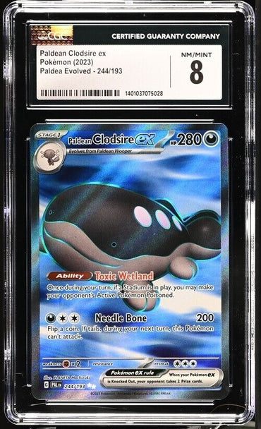 Pokemon Paldean Clodsire ex 244/193 Paldea Evolved - PAL EN English 8 (2023)