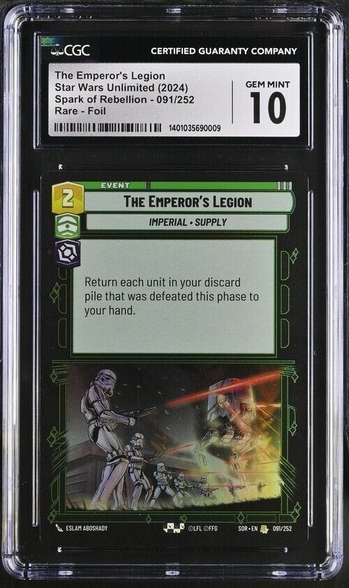 Star Wars The Emperor's Legion 091/252 Spark of Rebellion English Gem Mint 10