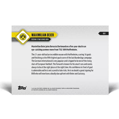 Maximilian Beier - BVB TOPPS NOW® Card 1 Transfer to BVB