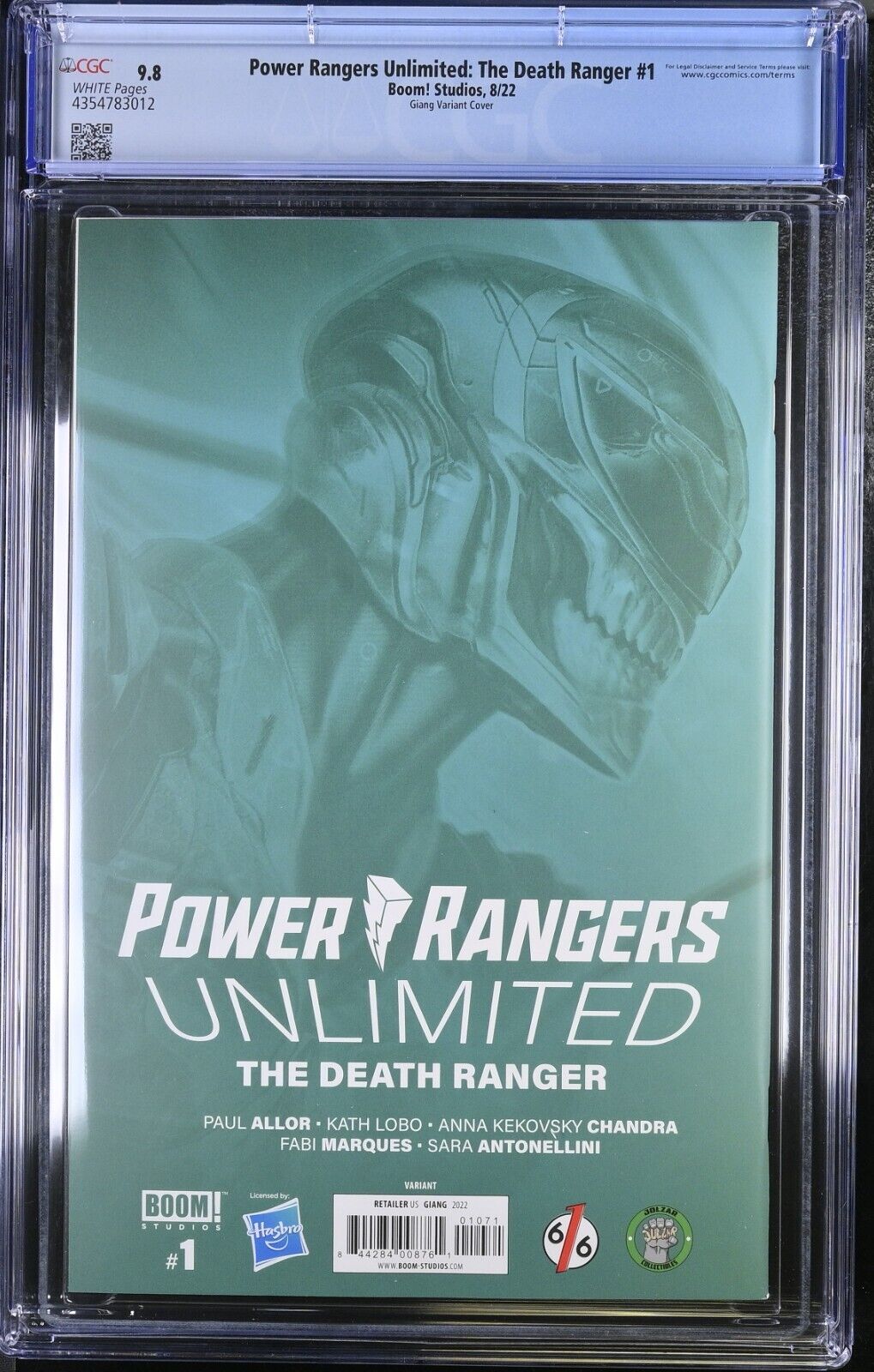 Power Rangers Unlimited: Death Ranger #1 Giang Virgin Variant CGC 9.8 (2022)