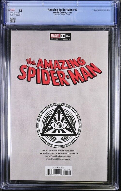 Amazing Spider-Man #10 Anacleto Exclusive Virgin Variant CGC 9.8 (2022)