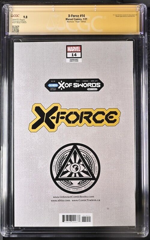 X-Force #14 Virgin Signed by Marco Mastrazzo 9.8