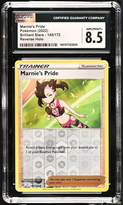 Pokemon Marnie's Pride 145/172 Brilliant Stars English 8.5 (2022)