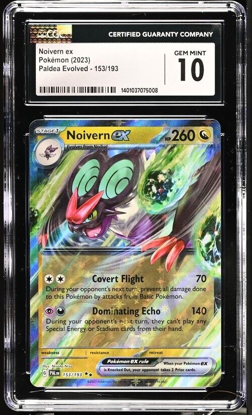 Pokemon Noivern ex 153/193 Paldea Evolved - PAL EN English Gem Mint 10 (2023)