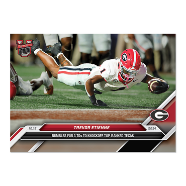 Trevor Etienne - 2024 Bowman U Now Football Card 31 Georgia