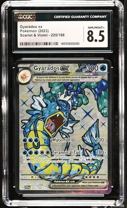 Pokemon Gyarados ex 225/198 Scarlet & Violet - SV1EN English 8.5 (2023)