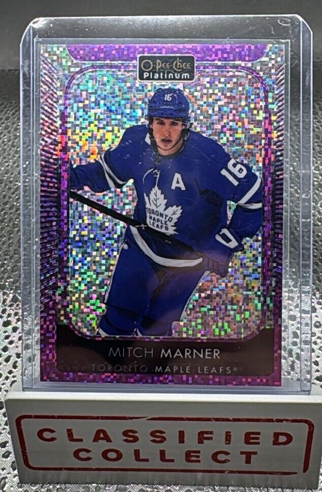 2021-22 O-Pee-Chee Platinum Hockey Mitch Marner Violet Pixels /299