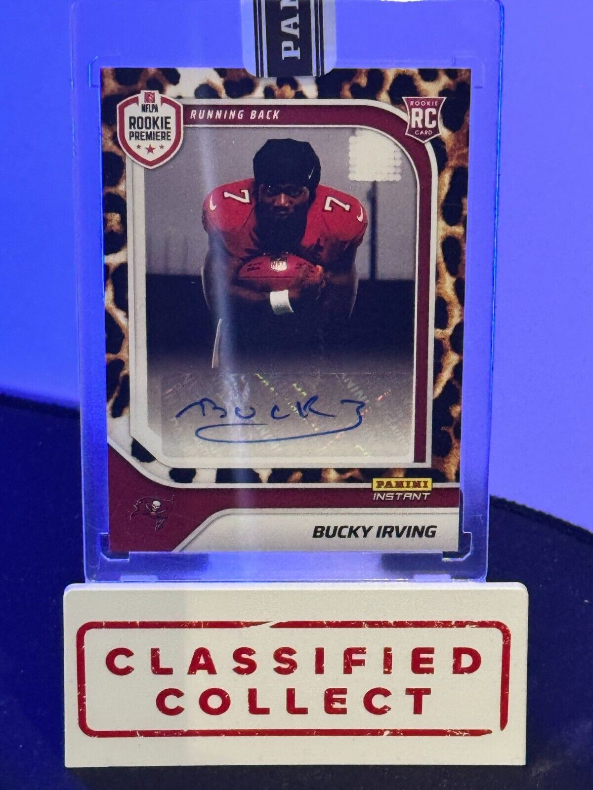 Bucky Irving - Panini Instant NFL RPS First Look #6 - Jaguar /10 Auto Bucs