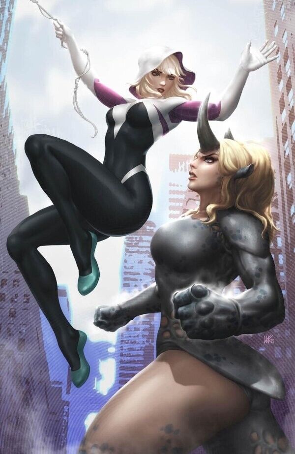 Spider-Gwen: Shadow Clones #4 Kendrick Lim Exclusive Virgin Variant (2023)