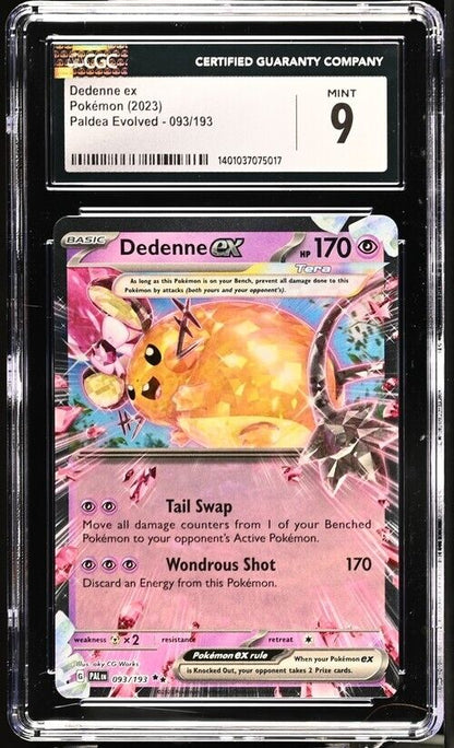 Pokemon Dedenne ex 093/193 Paldea Evolved - PAL EN English 9 (2023)