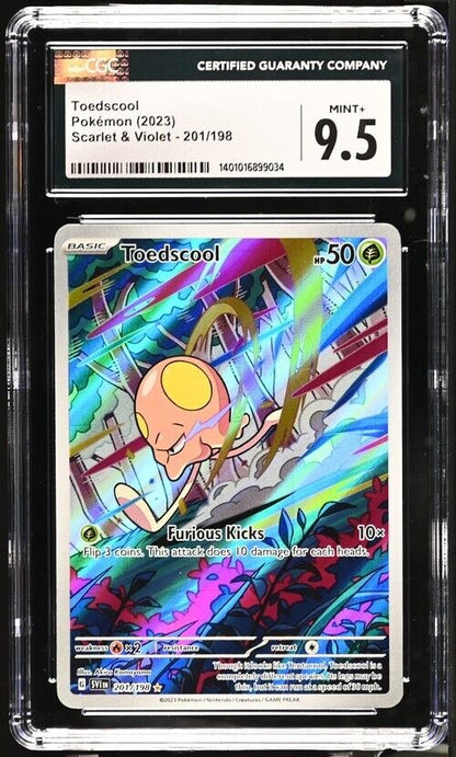 Pokemon Toedscool 201/198 Scarlet & Violet - SV1EN English Mint+ 9.5 (2023)