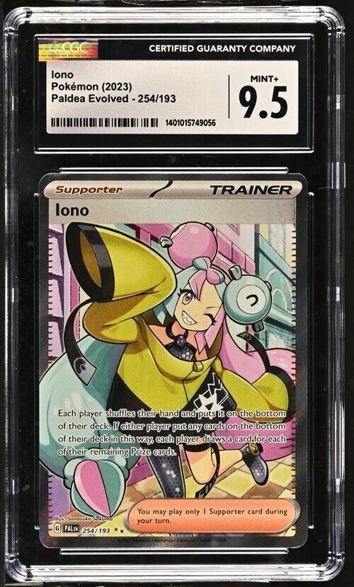 Pokemon Iono 254/193 Paldea Evolved - PAL EN English Mint+ 9.5 (2023)