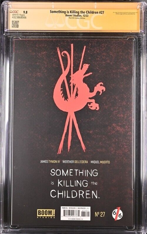 Something is Killing the Children 27 SIGNED BY MARCO MASTRAZZO 12/22