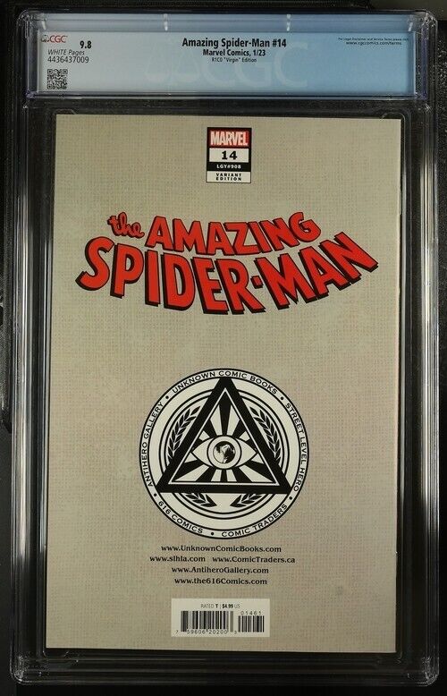 Amazing Spider-Man #14 R1C0 "Virgin" Edition CGC 9.8 (2023)