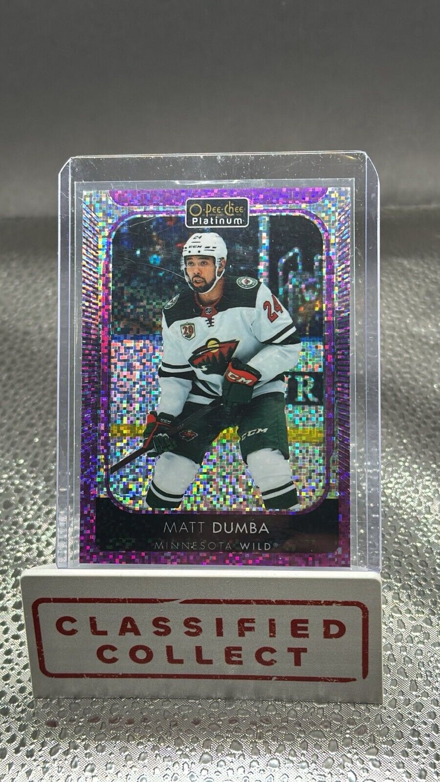 2021-22 O-Pee-Chee Platinum Hockey Matthew Dumba Violet Pixels /299