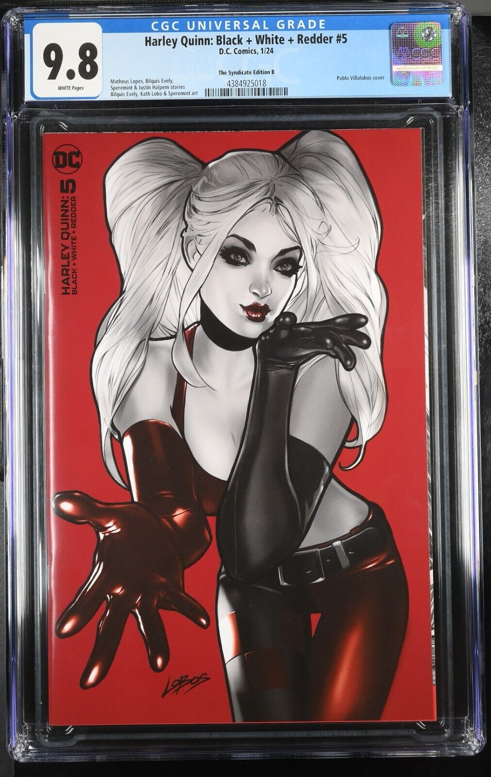 Harley Quinn: Black+White+Redder #5 The Syndicate Edition B CGC 9.8  (2024)