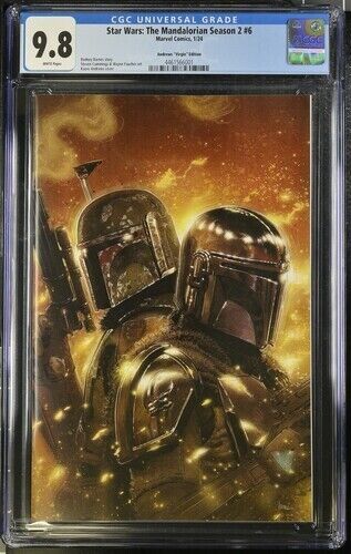 Star Wars: The Mandalorian Season 2 #6 Andrews ""Virgin"" Edition CGC 9.8 (2024)