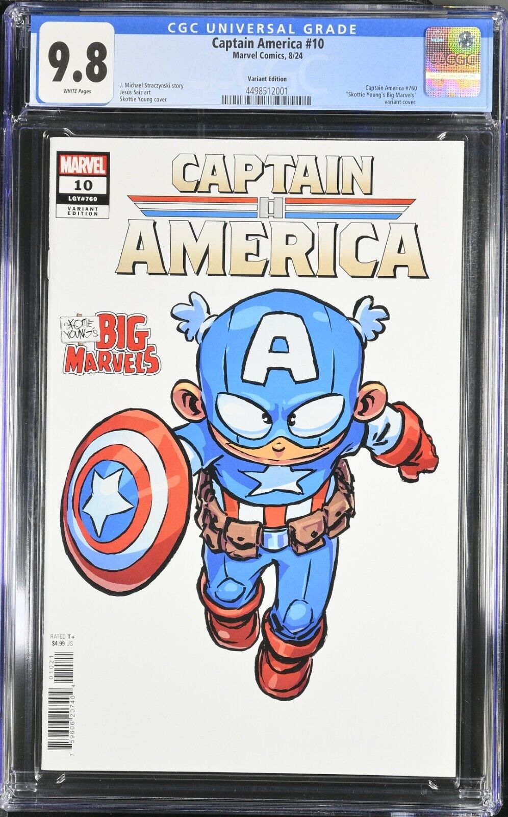 Captain America #10 Variant Edition CGC 9.8 (2024)