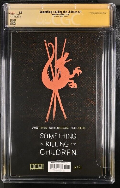 Something is Killing the Children #31 Signed by Frison, Foil Sketch, 9.9