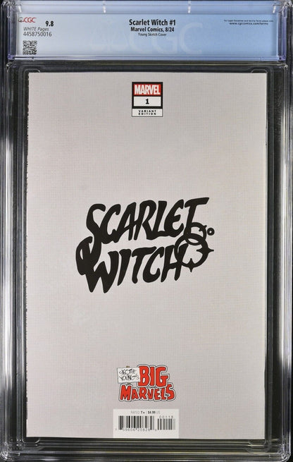 Scarlet Witch #1 Young Sketch Cover CGC 9.8 (2024)