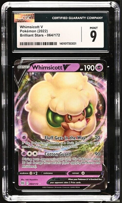 Pokemon Whimsicott V 064/172 Brilliant Stars English 9 (2022)