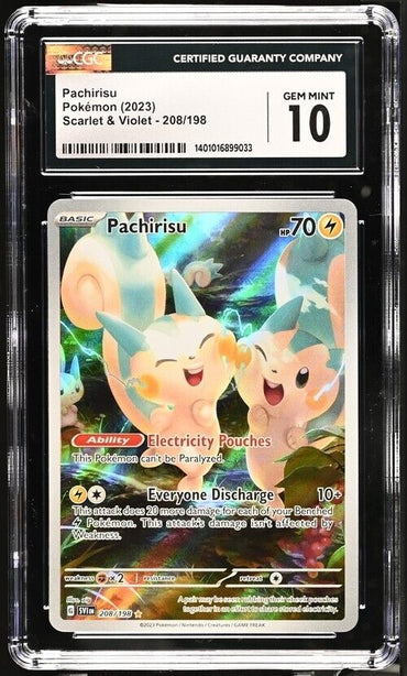 Pokemon Pachirisu 208/198 Scarlet & Violet - SV1EN English Gem Mint 10 (2023)