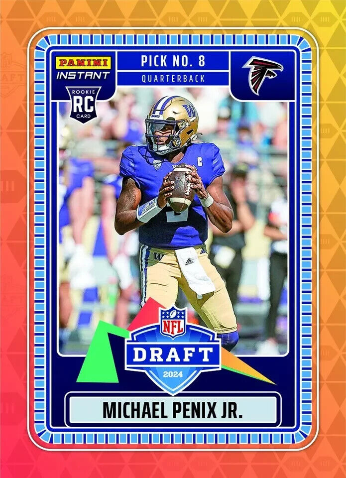 2024 Panini Instant Michael Penix Jr. Rookie Card NFL Draft Night SP Falcons